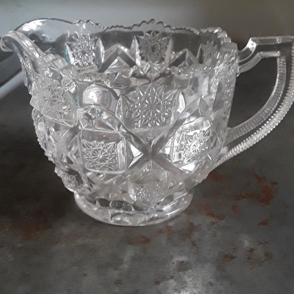 Other - Antique crystal creamer dish pitcher